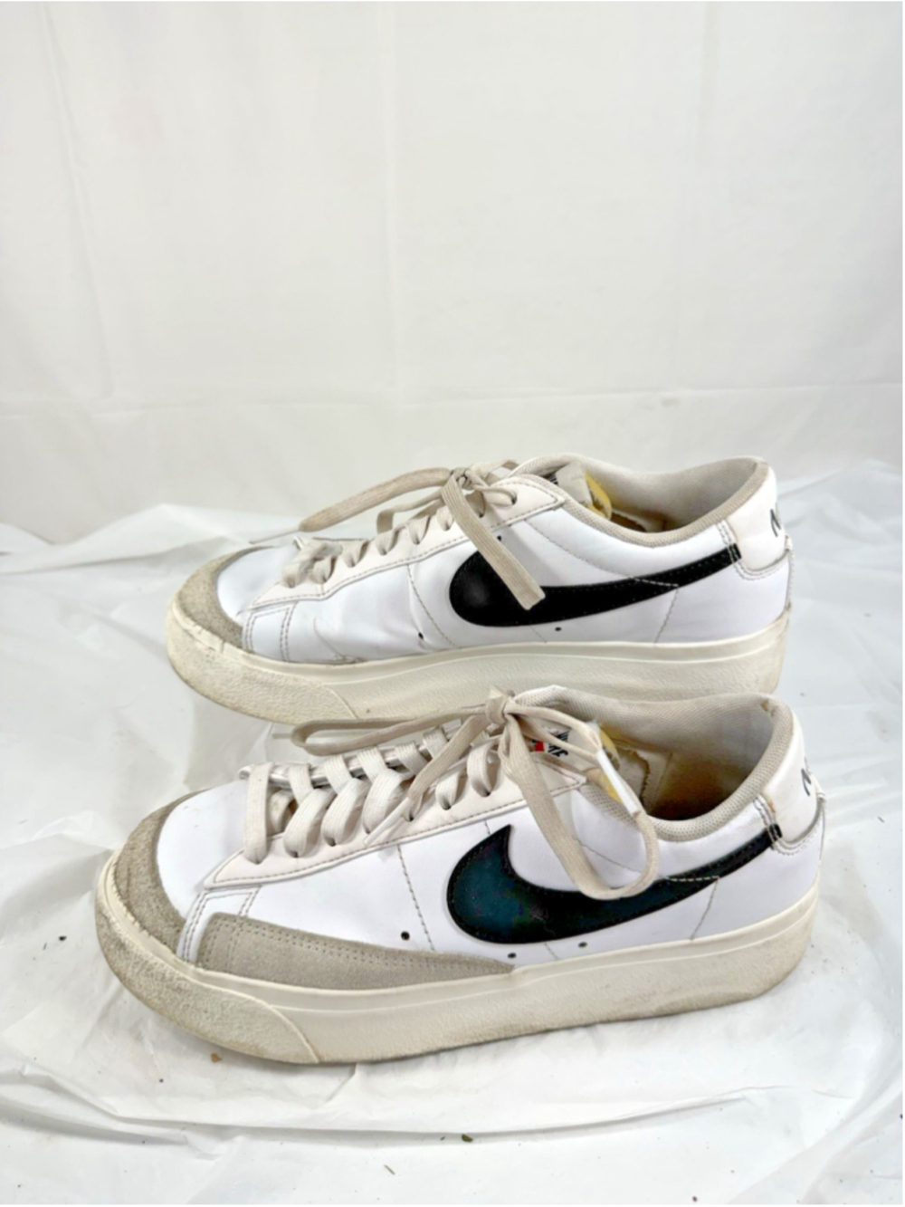 Nike Blazer Low Platform White Black' DJ0292-101 size 8.5 - Picture 5 of 12